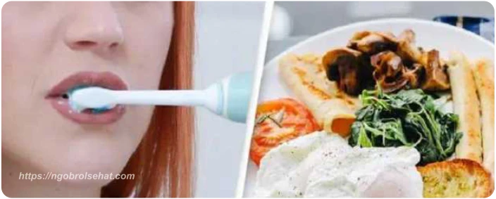 bagaimana dengan sikat gigi setelah makan siang - ngobrol sehat