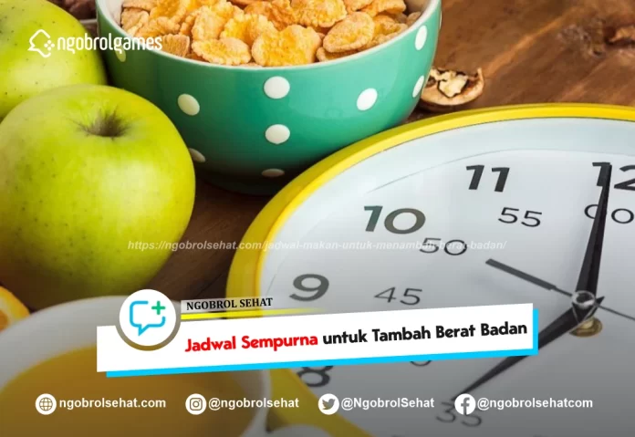 jadwal makan untuk menambah berat badan - ngobrol sehat