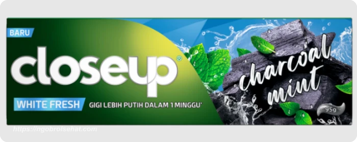 pasta gigi close up charcoal mint terbaru - ngobrol sehat
