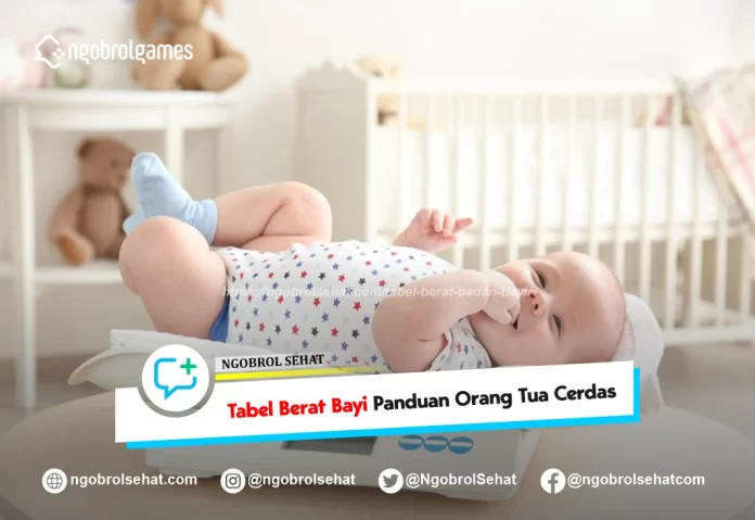 tabel berat badan bayi - ngobrol sehat