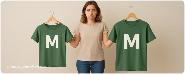 mengapa ukuran baju m bisa berbeda di setiap brand - ngobrol sehat