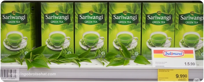 teh hijau sariwangi di indomaret - ngobrol sehat