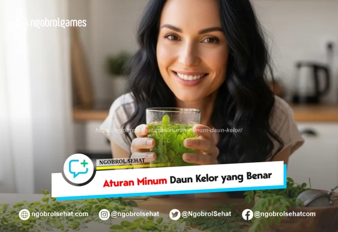 aturan minum daun kelor - ngobrol sehat