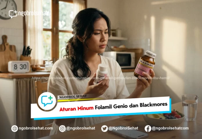 aturan minum folamil genio dan blackmores ibu hamil - ngobrol sehat
