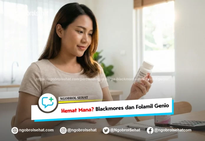 perbandingan harga blackmores dan folamil genio - ngobrol sehat